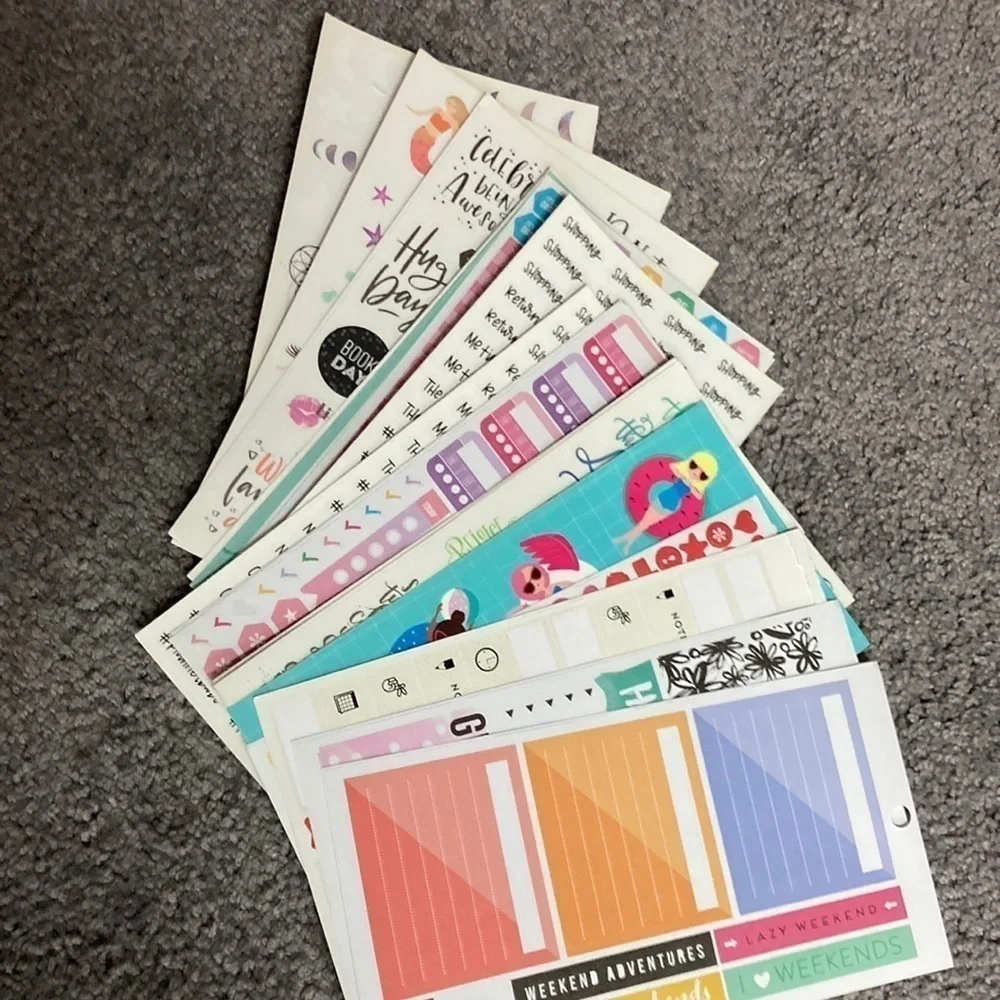 Happy planner sticker sheets